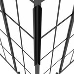 vidaXL Cabine de douche ESG dépoli 80x70x180 cm Noir