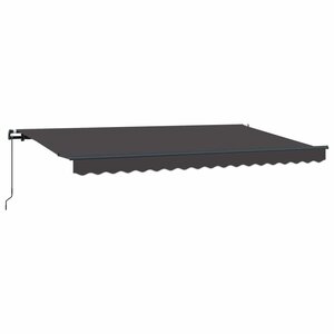 vidaXL Auvent rétractable Anthracite 400 x 200 cm tissu
