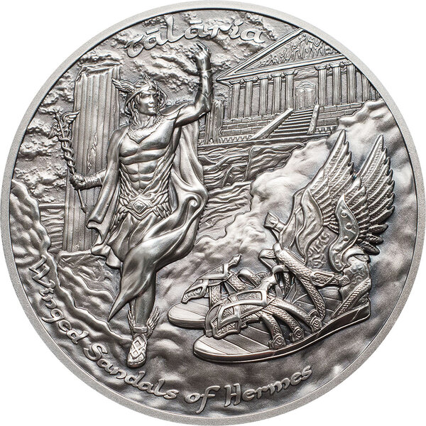 Pièce de monnaie en Argent 10 Dollars g 62.2 (2 oz) Millésime 2019 Mythology Objects TALARIA