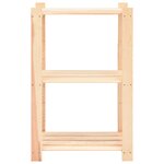 vidaXL Étagères de rangement à 3 niveaux 5 Pièces 60x38x90 cm Pin 150 kg