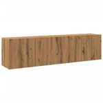 vidaXL Meubles TV muraux 2 Pièces chêne artisanal 80x30x41 cm