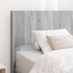 vidaXL Cadre de lit avec rangement et tête de lit Sonoma gris