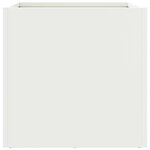 vidaXL Jardinière blanc 32x30x29 cm acier laminé à froid