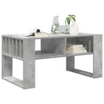 vidaXL Table basse Gris béton 92 x 49 5 x 45 cm Bois d'ingénierie