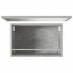 vidaXL Ensemble de meubles de salle de bain 2 Pièces gris béton