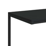 vidaXL Table d'appoint Noir 55x35x66 cm Bois d'ingénierie