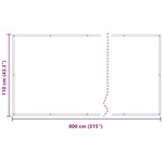 vidaXL Écran de balcon 110 x 800 cm Tissu Oxford Rectangulaire