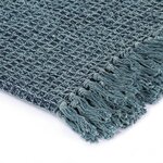 vidaXL Couverture en coton 160 x 210 cm Bleu indigo