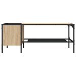 vidaXL Table basse support chêne sonoma 100x51x40cm bois d'ingénierie
