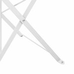 vidaXL Chaise de jardin pliante 2 Pièces Blanc 42 x 46 x 82cm Métal