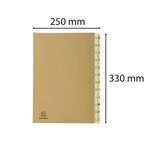 Trieur rigide 24 compartiments de A à Z Forever Kraft - A4 - Kraft brun EXACOMPTA