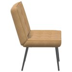 vidaXL Chaise de relaxation marron 64x74x84 cm velours