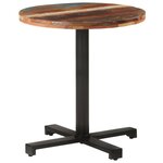 vidaXL Table de bistro Ronde Ø70x75 cm Bois de récupération massif
