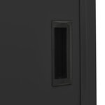 Armoire de bureau coulissante moderne et robuste 90 x 40 x 180 cm en acier anthracite 02_0046821