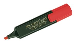 Surligneur 'TEXTLINER 48 Refill', rouge fluo FABER-CASTELL