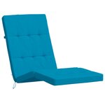 vidaXL Coussins de chaise longue lot de 2 bleu clair tissu oxford