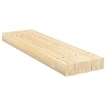 vidaXL Lattes de lit 90x200 cm bois de pin massif