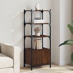 vidaXL Bibliothèque à 3 niveaux chêne brun 41x30x109 5 cm