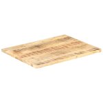 vidaXL Dessus de table Bois de manguier solide 25-27 mm 80x60 cm