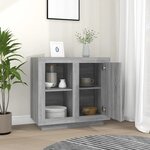 vidaXL Buffet Sonoma gris 80x40x75 cm