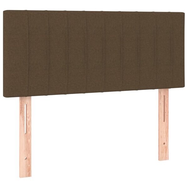 vidaXL Tête de lit Marron Foncé 80x5x78/88 cm Tissu
