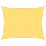 vidaXL Voile d'ombrage 160 g/m² Beige 6x7 m PEHD