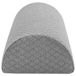 vidaXL Coussin pour jambes Géométrique Gris 52 x 20 x 11 cm