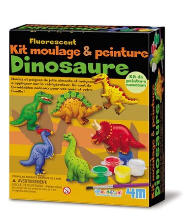 Kit DAM/4M pour enfant Moulage et peinture dinosaures