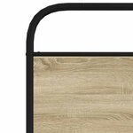 vidaXL Tête de lit chêne sonoma 100 cm acier et bois d'ingénierie