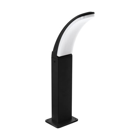 Eglo lampadaire led d'extérieur fiumicino 11 w 45 cm noir