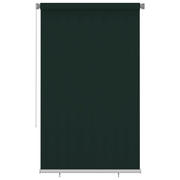 vidaXL Store roulant d'extérieur 140x230 cm Vert foncé PEHD