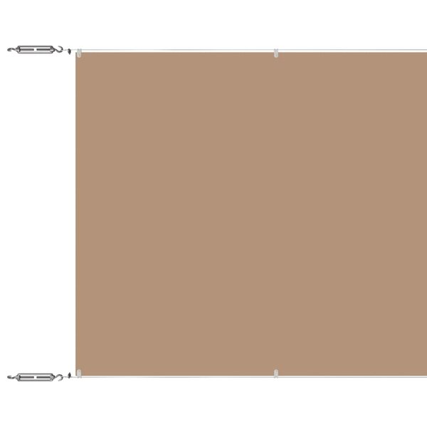 vidaXL Auvent vertical Taupe 100x1200 cm Tissu oxford