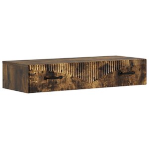 vidaXL Table d'appoint murale 87 5 x 34 5 x 17 cm Bois d'ingénierie