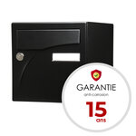 Boîte aux lettres Préface 1 porte,  Noir mat RAL 9005M