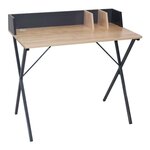 Bureau en bois et métal brice