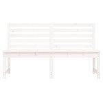 vidaXL Banc de jardin blanc 157 5 cm bois massif de pin