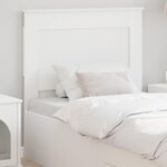 vidaXL Tête de lit avec tête de lit Blanc 75 cm Bois d'ingénierie