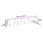 vidaXL Tunnels en filet 4 Pièces 1 5x5 m fibre de verre et PP