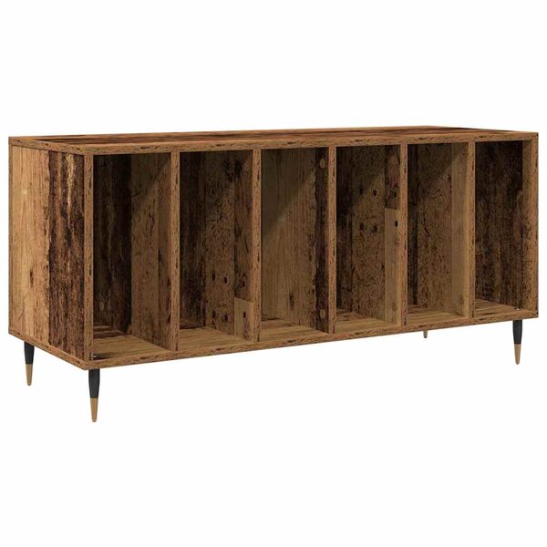 vidaXL Meuble à vinyles Bois ancien 100 x 38 x 48 cm Bois d'ingénierie