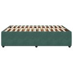 vidaXL Cadre de lit sans matelas vert foncé 160x200 cm velours
