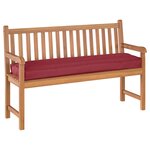 vidaXL Coussin pour palette Bordeaux 150 x 40 x 8 cm  en tissu Oxford.