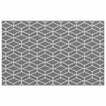 vidaXL Tapis d'extérieur ARAKIL Gris et blanc 250 x 400 cm PP