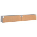 vidaXL Meubles TV muraux 2Pièces sonoma gris 100x30x30 cm bois ingénierie