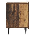 vidaXL Cabinet de chevet avec tiroir Bois ancien 43 x 34 5 x 49 5 cm