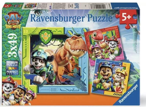 Puzzles Enfants 3x49 pieces - Pattes Griffes et Rugissements