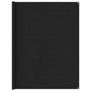 vidaXL Tapis de tente 250x600 cm Noir