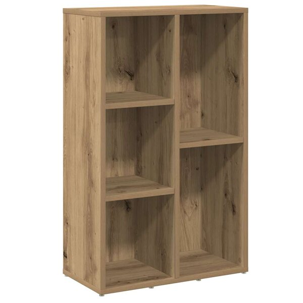 vidaXL Bibliothèque chêne artisanal 50x25x80 cm bois d'ingénierie