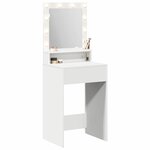 vidaXL Table de Toilette Blanc 50 x 41 x 135 cm Bois d'ingénierie