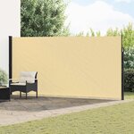 vidaXL Store latéral rétractable Sable 500 x 200 cm Polyester