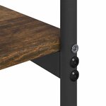 vidaXL Table console Chêne fumé 101 x 35 x 80.5 cm Bois d'ingénierie